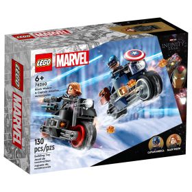 LEGO Marvel 76260 Black Widow & Captain America Motorcycles (130 Pieces)